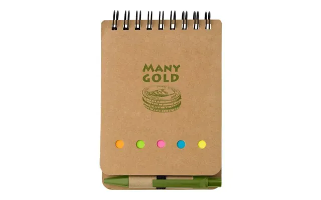 Promotional Cardboard Memo Folder Rodrigo Light Green Custom Branded Merch With Logo For Bulk Corporate Gifts