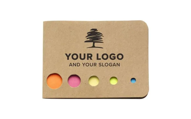 Promotional Cardboard Sticky Note Holder Dwayne Silver Branded With Your Logo