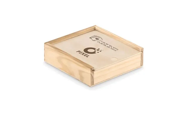 Promotional Cards And Dices In Box Wood Custom Branded Merch With Logo For Bulk Corporate Gifts