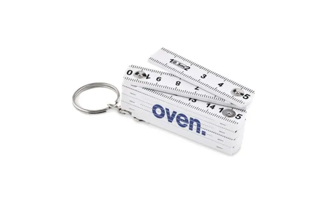 Promotional Carpenters Ruler Key Ring 50cm White Branded With Your Logo product image