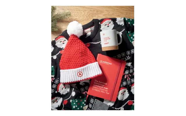 Promotional Christmas Knitted Beanie Red Branded With Your Logo