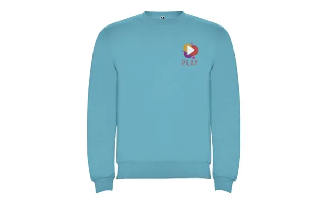 Promotional Clasica Unisex Crewneck Sweater Turquois Branded With Your Logo
