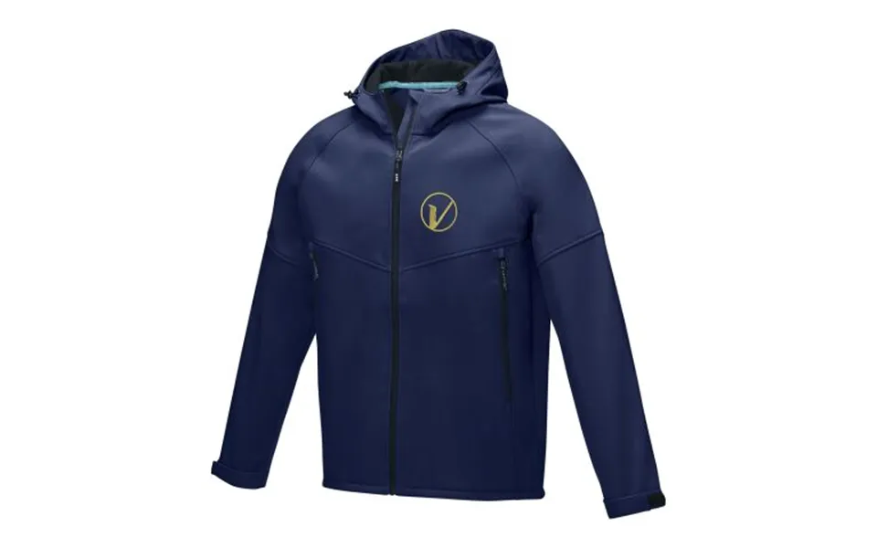 Promotional Coltan Men’s Grs Recycled Softshell Jacket Navy Branded With Your Logo