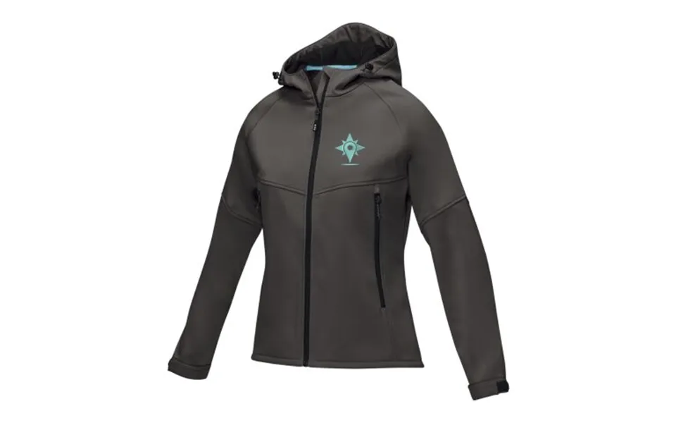 Promotional Coltan Women’s Grs Recycled Softshell Jacket Storm Grey Branded With Your Logo