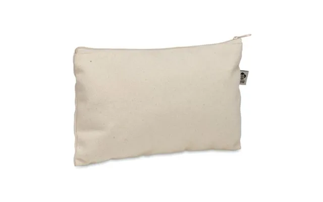 Promotional Cosmetic Bag Cotton 340 Gr M Beige Branded With Your Logo