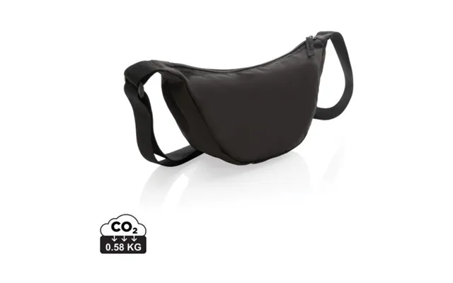 Promotional Crescent Aware Rpet Half Moon Sling Bag Black Branded With Your Logo