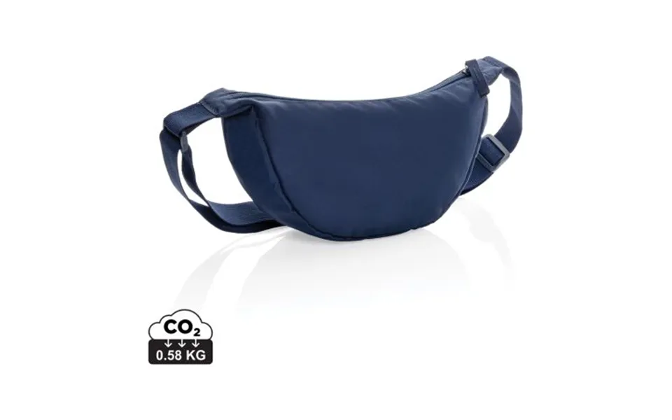 Promotional Crescent Aware Rpet Half Moon Sling Bag Navy Branded With Your Logo
