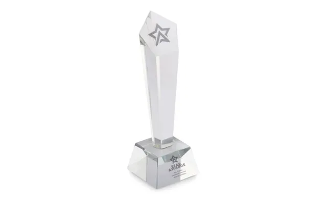 Promotional Crystal Award In A Gift Box Transparent Branded With Your Logo