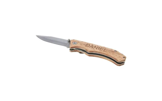 Promotional Dave Pocket Knife With Belt Clip Wood Branded With Your Logo