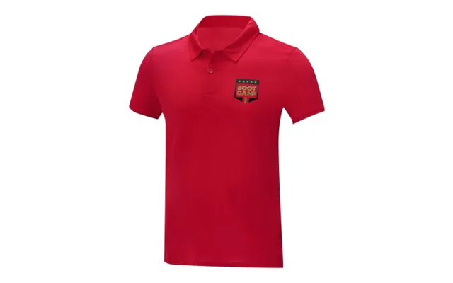 Promotional Deimos Short Sleeve Men's Cool Fit Polo Red 2xl Custom Branded Merch With Logo For Bulk Corporate Gifts