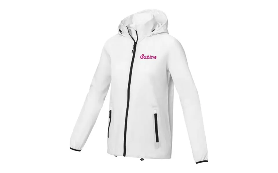 Promotional Dinlas Women's Lightweight Jacket White Branded With Your Logo