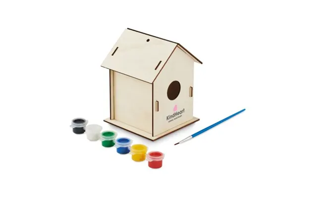 Promotional Diy Wooden Bird House Kit Wood Custom Branded Merch With Logo For Bulk Corporate Gifts
