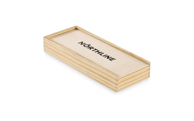 Promotional Domino And Cards Set Wood Branded With Your Logo