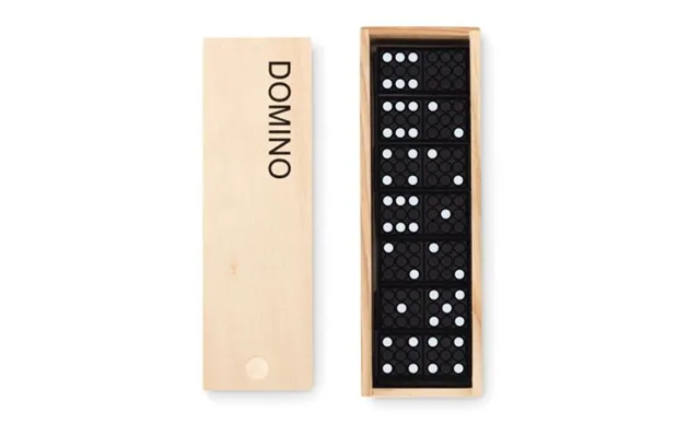 Promotional Domino Set With 28 Pieces Wood Branded With Your Logo