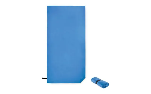 Promotional Double Sided Microfibre Towel Blue Branded With Your Logo