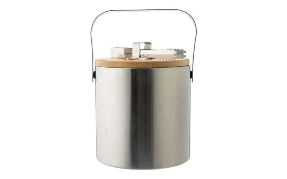 Promotional Double Walled Stainless Steel Ice Bucket Fenwick Silver Branded With Your Logo