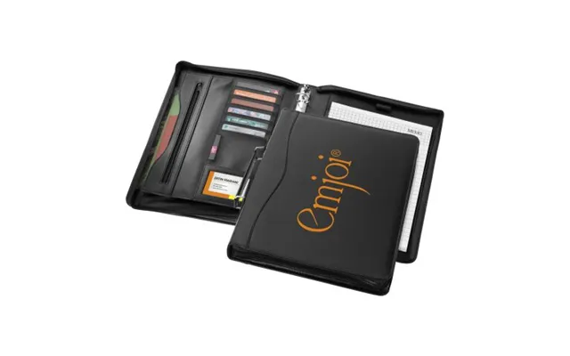 Promotional Ebony A4 Briefcase Portfolio Solid Black Branded With Your Logo