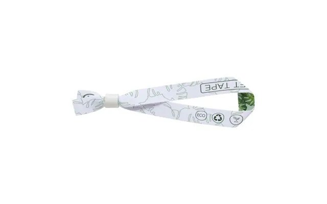 Promotional El Recycled Pet Festival Bracelet White Not Available Custom Branded Merch With Logo For Bulk Corporate Gift