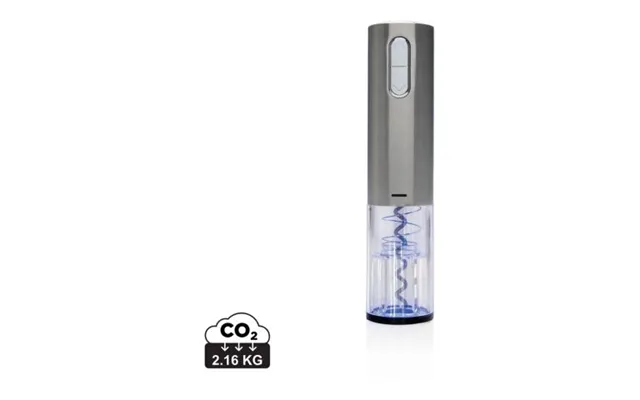 Promotional Electric Wine Opener - Usb Rechargeable Grey Branded With Your Logo