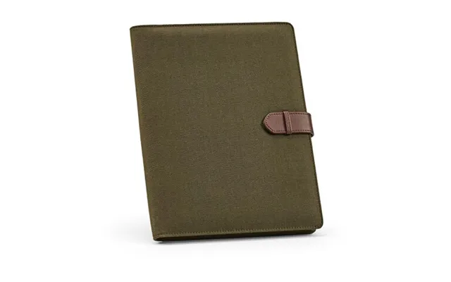 Promotional Eliot A4 Folder Rcotton. 64 Fsc Sheet Notepad And Rpu Closure Army Green Custom Branded Merch With Logo For 