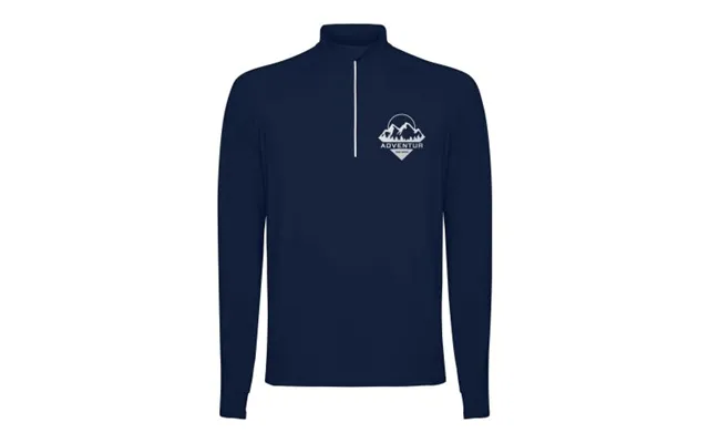 Promotional Estambul Long Sleeve Men's Half Zip Sweatshirt Navy Blue Branded With Your Logo