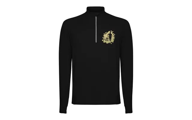 Promotional Estambul Long Sleeve Men's Half Zip Sweatshirt Solid Black Branded With Your Logo