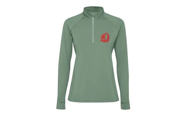 Promotional Estambul Long Sleeve Women's Half Zip Sweatshirt Laurel Green Branded With Your Logo