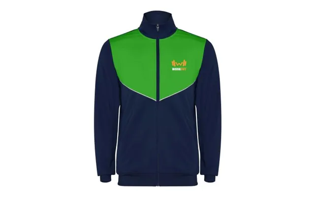 Promotional Evans Kids Tracksuit Navy Blue-fern Green Branded With Your Logo