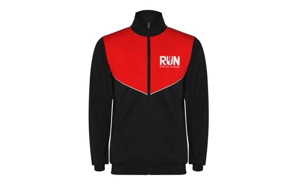 Promotional Evans Unisex Tracksuit Solid Black-red Branded With Your Logo