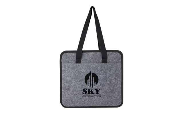 Promotional Felta Grs Recycled Felt Foldable Car Organiser Grey Branded With Your Logo