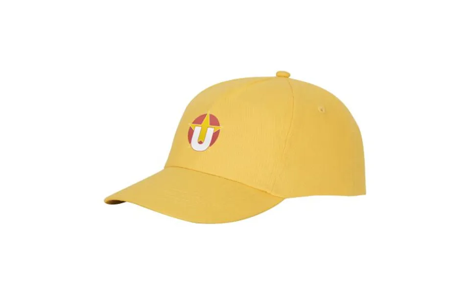 Promotional Feniks 5 Panel Cap Yellow Branded With Your Logo