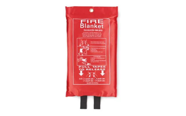 Promotional Fire Blanket In Pouch 120x180 Red Custom Branded Merch With Logo For Bulk Corporate Gifts