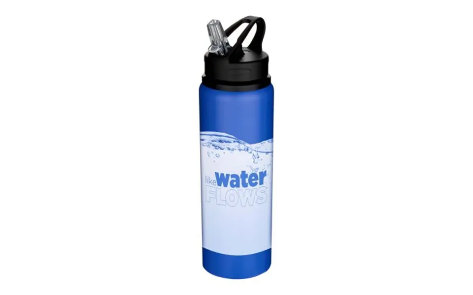 Promotional Fitz 800 Ml Rcs Recycled Single Wall Stainless Steel Water Bottle Royal Blue Branded With Your Logo