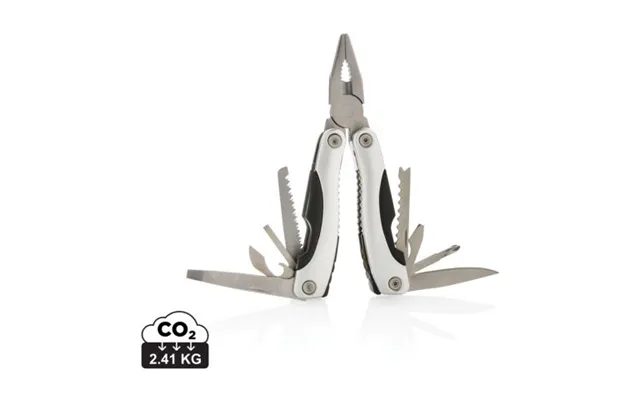 Promotional Fix Multitool Silver-black Custom Branded Merch With Logo For Bulk Corporate Gifts