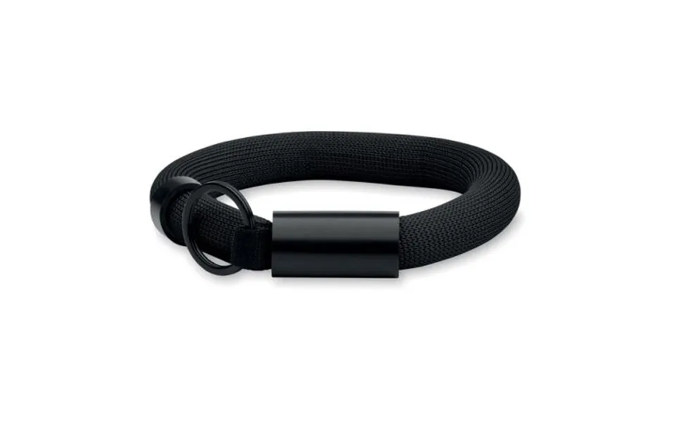 Promotional Floating Wristband Key Ring Black Branded With Your Logo
