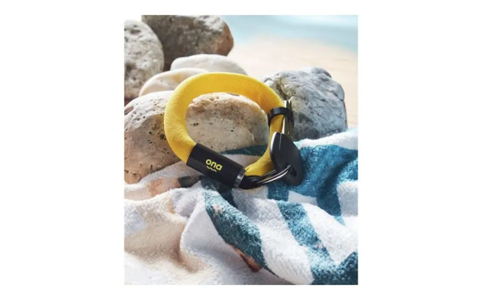 Promotional Floating Wristband Key Ring Yellow Branded With Your Logo