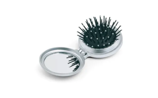 Promotional Foldable Brush Mirror Silver Custom Branded Merch With Logo For Bulk Corporate Gifts