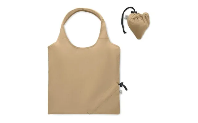 Promotional Foldable Shopping Bag 140 Gr M Khaki Branded With Your Logo