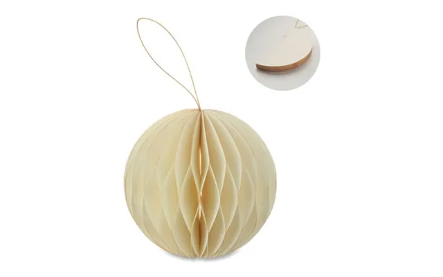 Promotional Foldable Xmas Bauble Hanger Beige Custom Branded Merch With Logo For Bulk Corporate Gifts