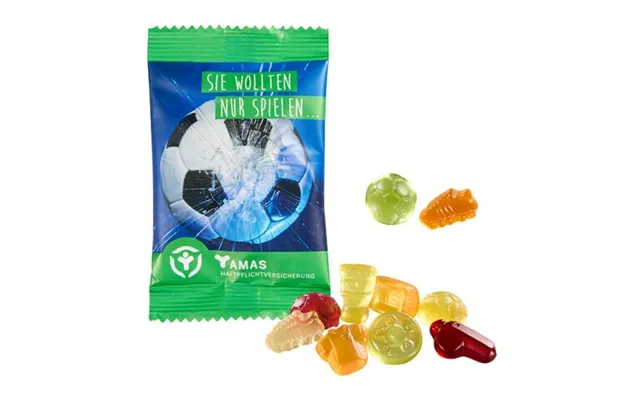 Promotional Fruit Gum Standard 15 G In A Standard Bag Transparent Branded With Your Logo