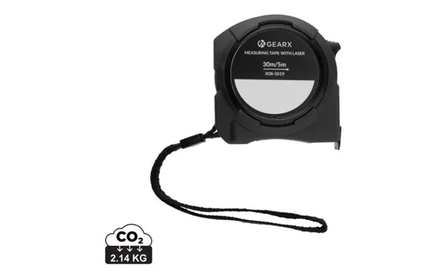 Promotional Gear X Measuring 5m Tape With 30m Laser Black Branded With Your Logo