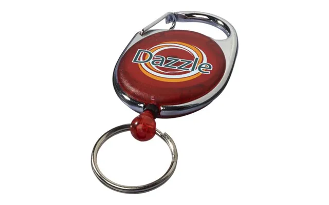 Promotional Gerlos Roller Clip Keychain Red Branded With Your Logo