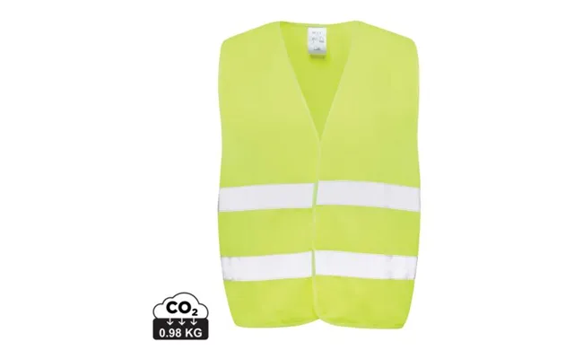 Promotional Grs Recycled Pet High-visibility Safety Vest Yellow Branded With Your Logo