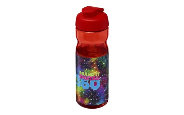 Promotional H2o Active Base Tritan 650 Ml Flip Lid Sport Bottle Red-red Branded With Your Logo