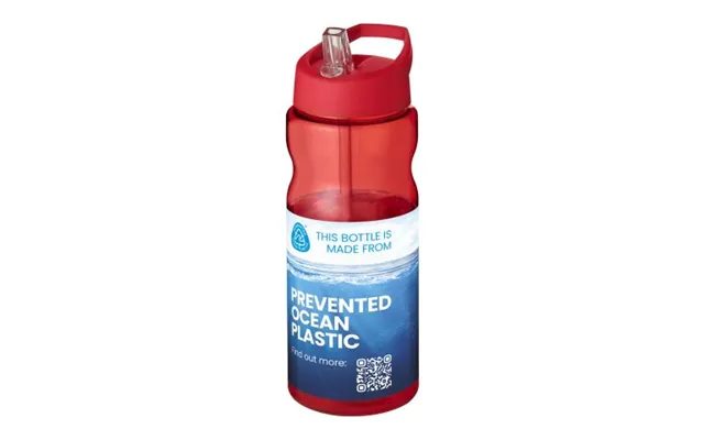 Promotional H2o Active Eco Base 650 Ml Spout Lid Sport Bottle Red-red Branded With Your Logo