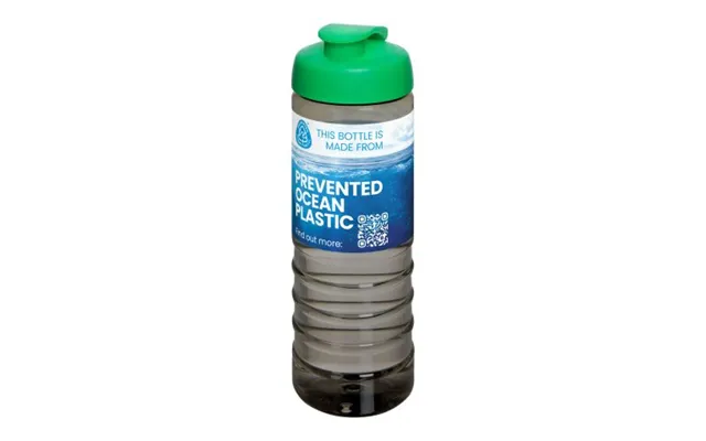 Promotional H2o Active Eco Treble 750 Ml Flip Lid Sport Bottle Charcoal-green Branded With Your Logo