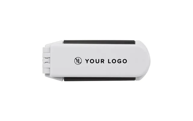 Promotional Hair Brush With Mirror Meghan - Abs White Branded With Your Logo