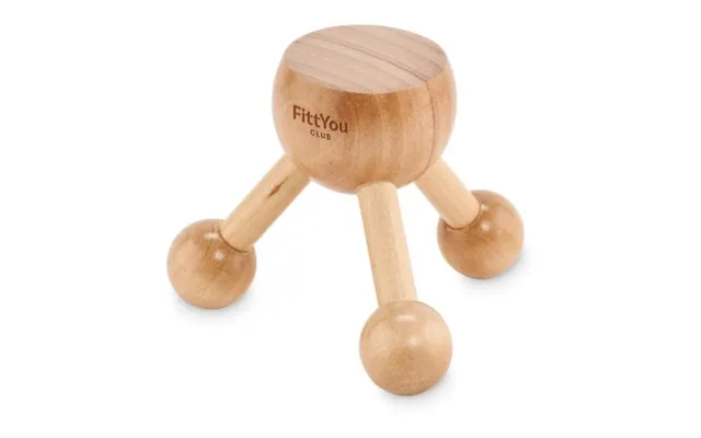 Promotional Hand Held Massager In Wood Wood Branded With Your Logo