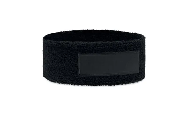 Promotional Headband In Polycotton Black Branded With Your Logo