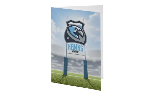 Promotional Herald A5 Greeting Card White Custom Branded Merch With Logo For Bulk Corporate Gifts